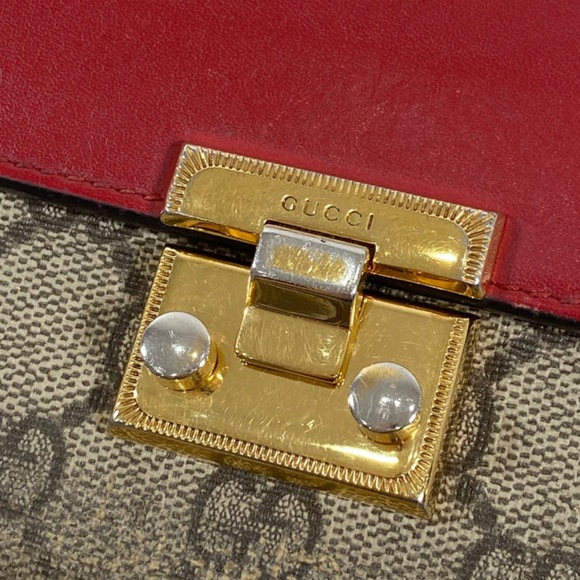 Pre-Owned GUCCI GG Supreme Monogram Moon Calfskin Padlock Continental Wallet - Picture 5 of 16